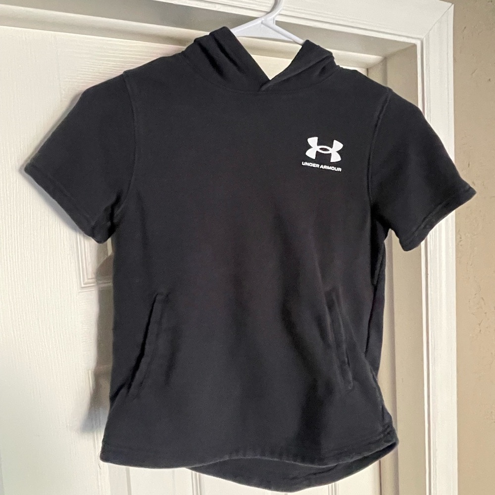 Under Armour Kids Black Hoodie T-Shirt